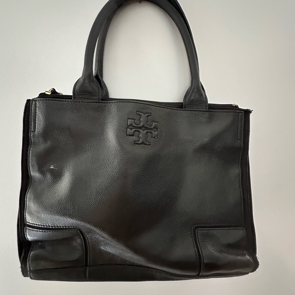 Black tory burch tote purse leather - Picture 1 of 6
